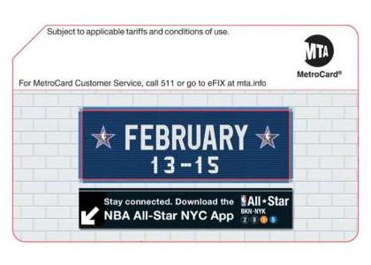 MTA Releases Limited Edition NBA All-Star Metro Cards