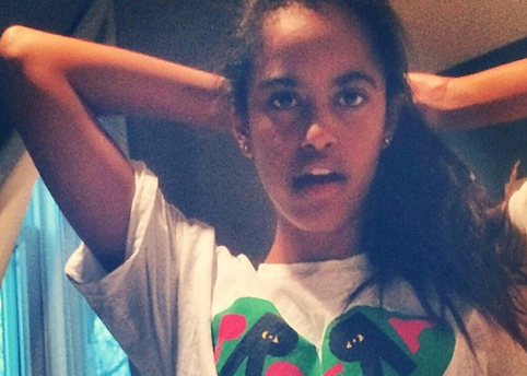 The First Daughter Malia Obama Spends Time In Williamsburg