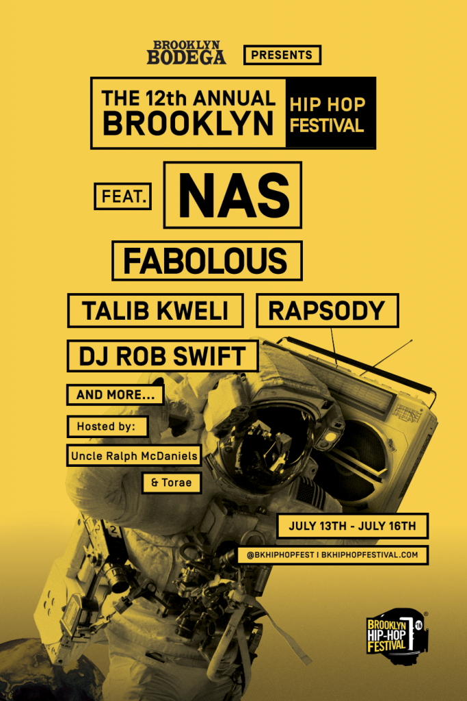 Nas, Fabolous & Talib Kweli To Headline Brooklyn Hip-Hop Festival