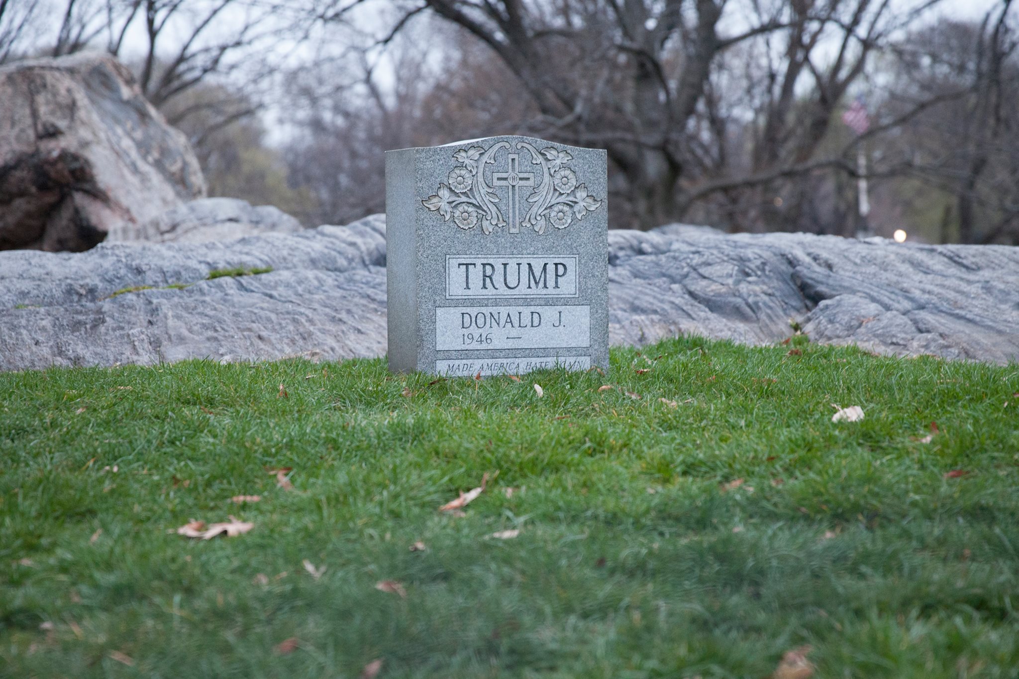 Donald Trump's Unofficial Tombstone Will Be Featured In A Bushwick Art Gallery