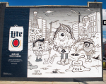 Miller Lite And Street Artist Buff Monster Team Up To Capture The Heart Of Brooklyn In A Mural