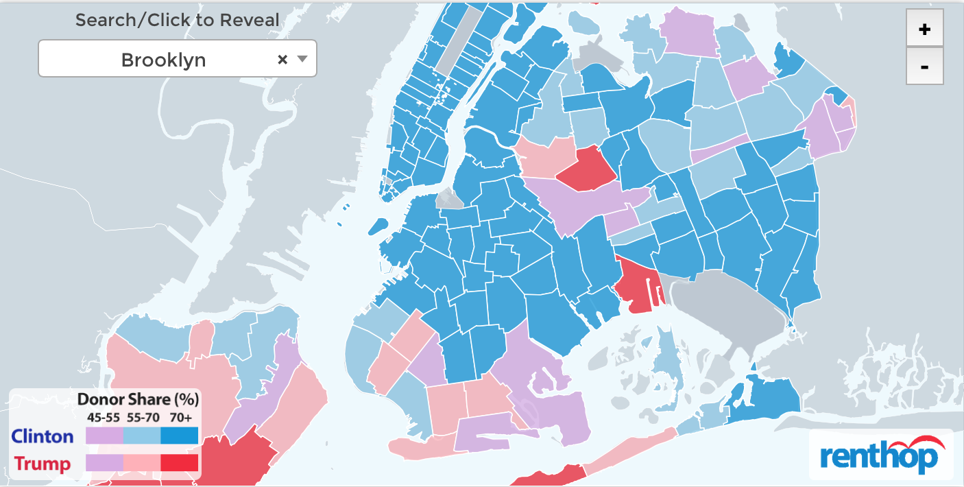 New Interactive Map Shows Dyker Heights As Largest Donald Trump Supporters In NYC
