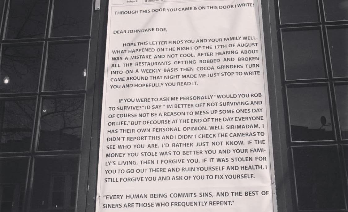 Bay Ridge Coffee Shop Owner Post Forgiveness Letter To Person Who Robbed Him