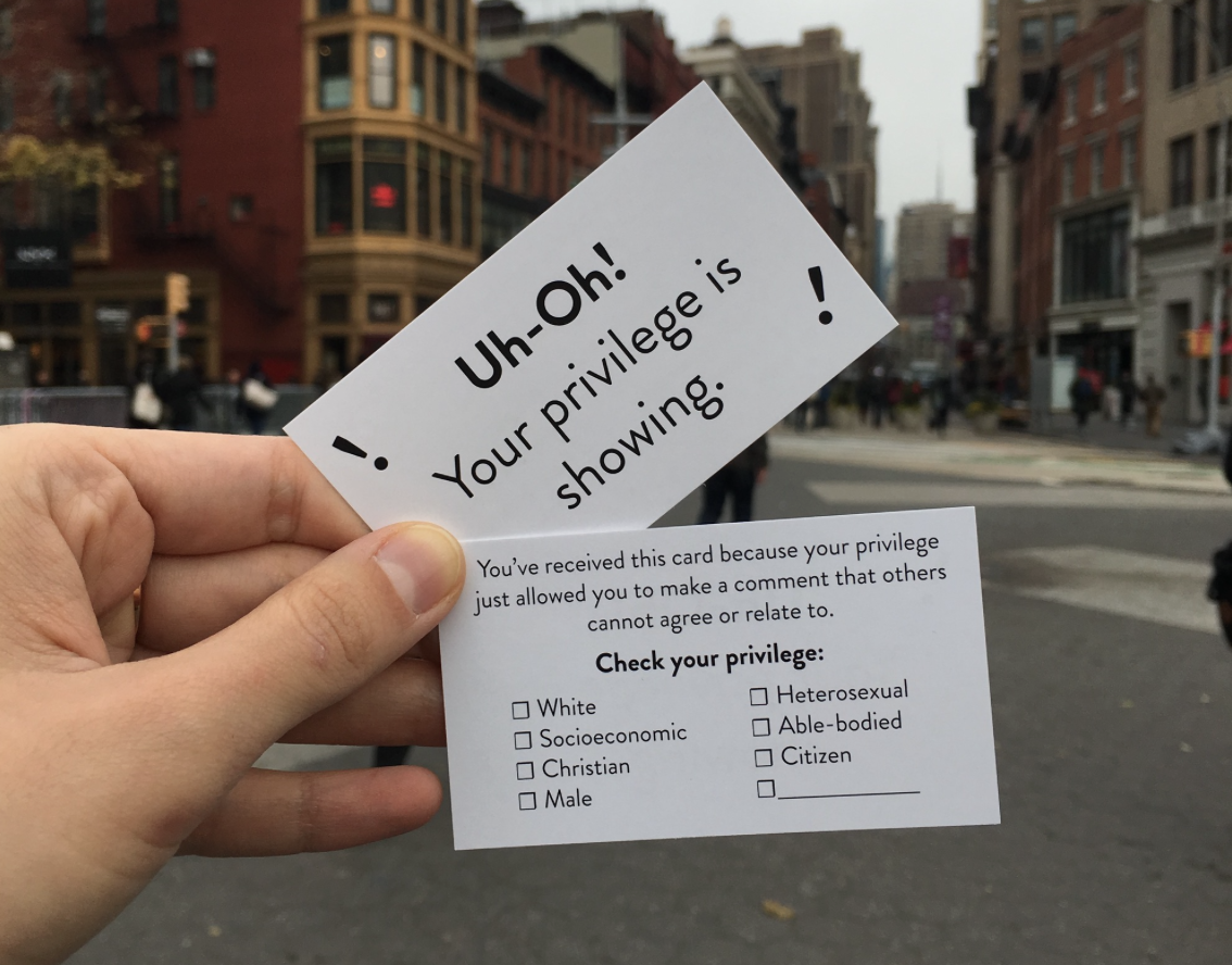 Brooklyn Artist Quickly Sells Out of Viral 'Privilege Cards'